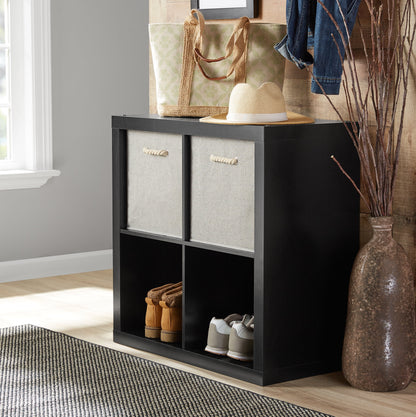 4-Cube Storage Organizer, Rustic Gray