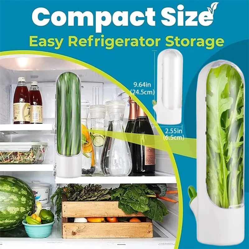 Herb Saver Storage Container Fresh Herb Keeper Vanilla Vegetables Fresh Preservation Bottle for Refrigerator Kitchen Gadgets