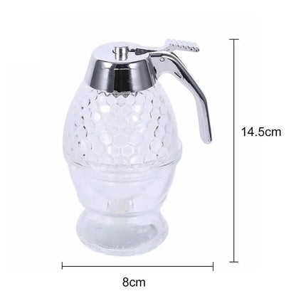 Acrylic Honey Dispenser Honey Drain Container Pot Anti-Drip Beehoney Jar Bee Drip Kettle Cup Kitchen Honey Storage Accessories