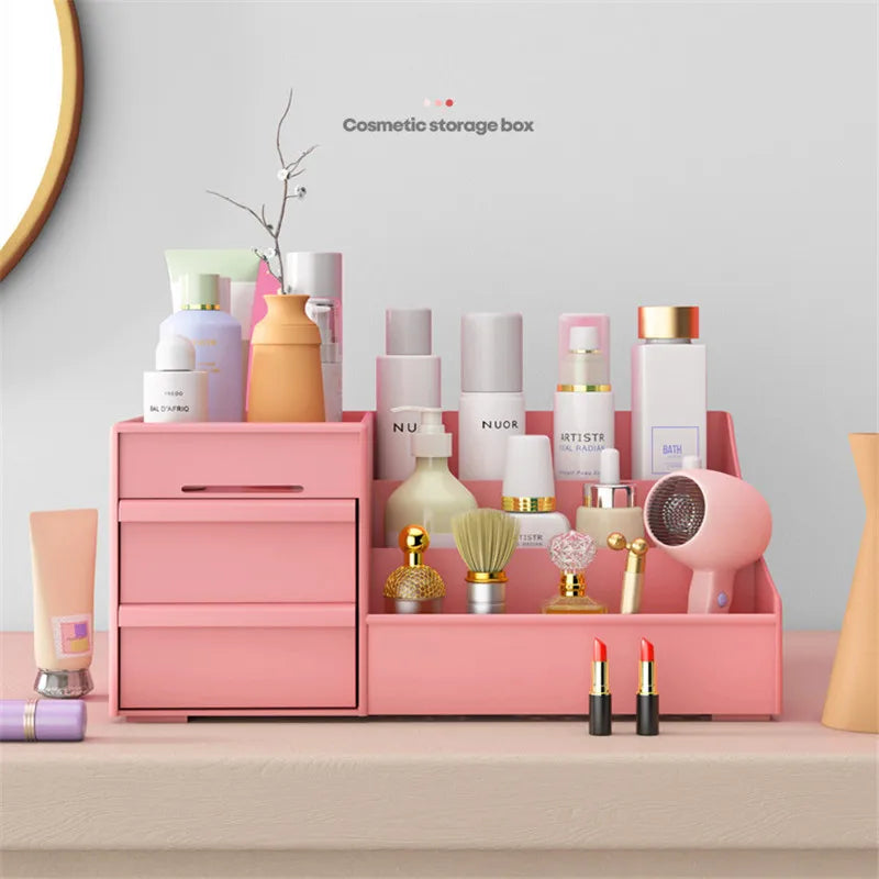 Makeup Organizer Cosmetic Large Capacity Cosmetic Storage Box Desktop Jewelry Organizer Nail Polish Makeup Drawer Container