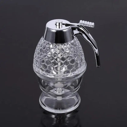 Acrylic Honey Dispenser Honey Drain Container Pot Anti-Drip Beehoney Jar Bee Drip Kettle Cup Kitchen Honey Storage Accessories